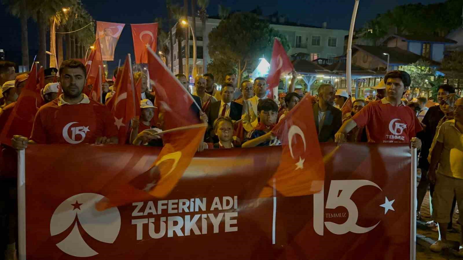 15 Temmuz Marmaris’te çeşitli etkinliklerle anıldı
