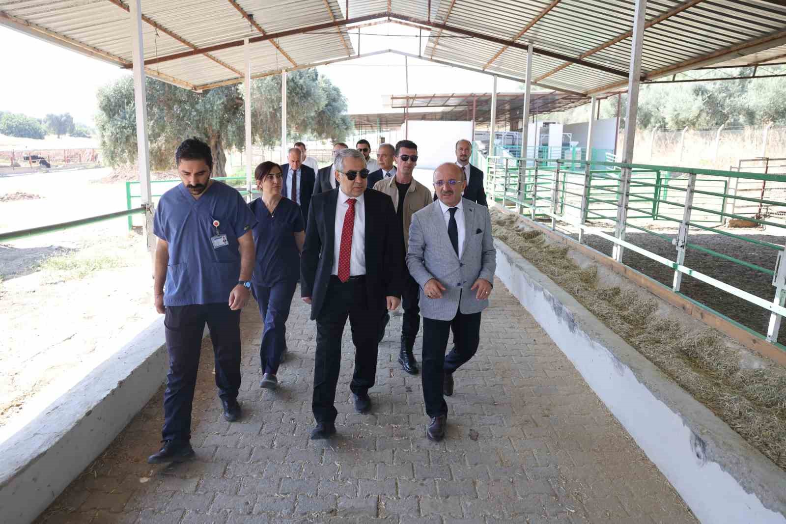 ADÜ Rektörü Kent, Ziraat Fakültesi’nde incelemelerde bulundu
