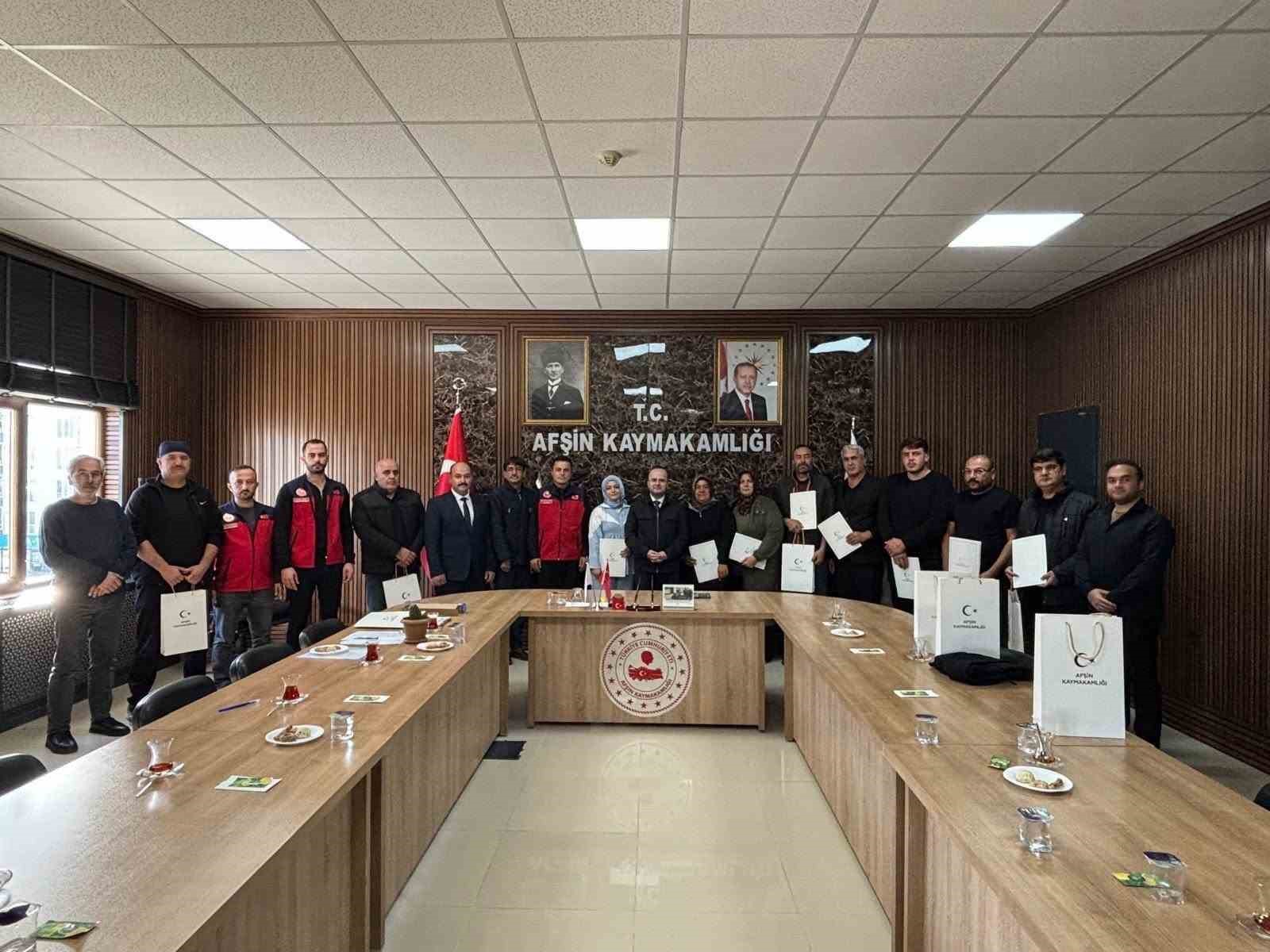 Afşin’de modern sulama eğitimi tamamlandı
