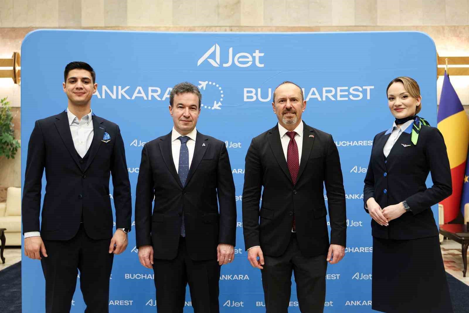 AJet, ilk Ankara-Bükreş seferini gerçekleştirdi
