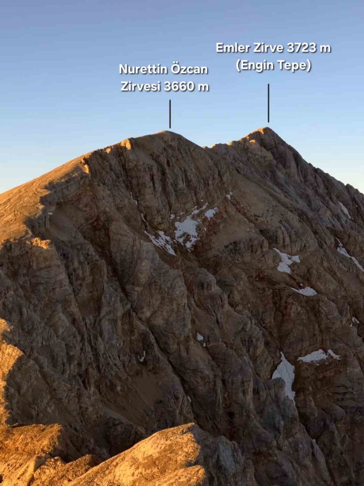 Aladağlar’daki isimsiz iki zirveye yeni isim
