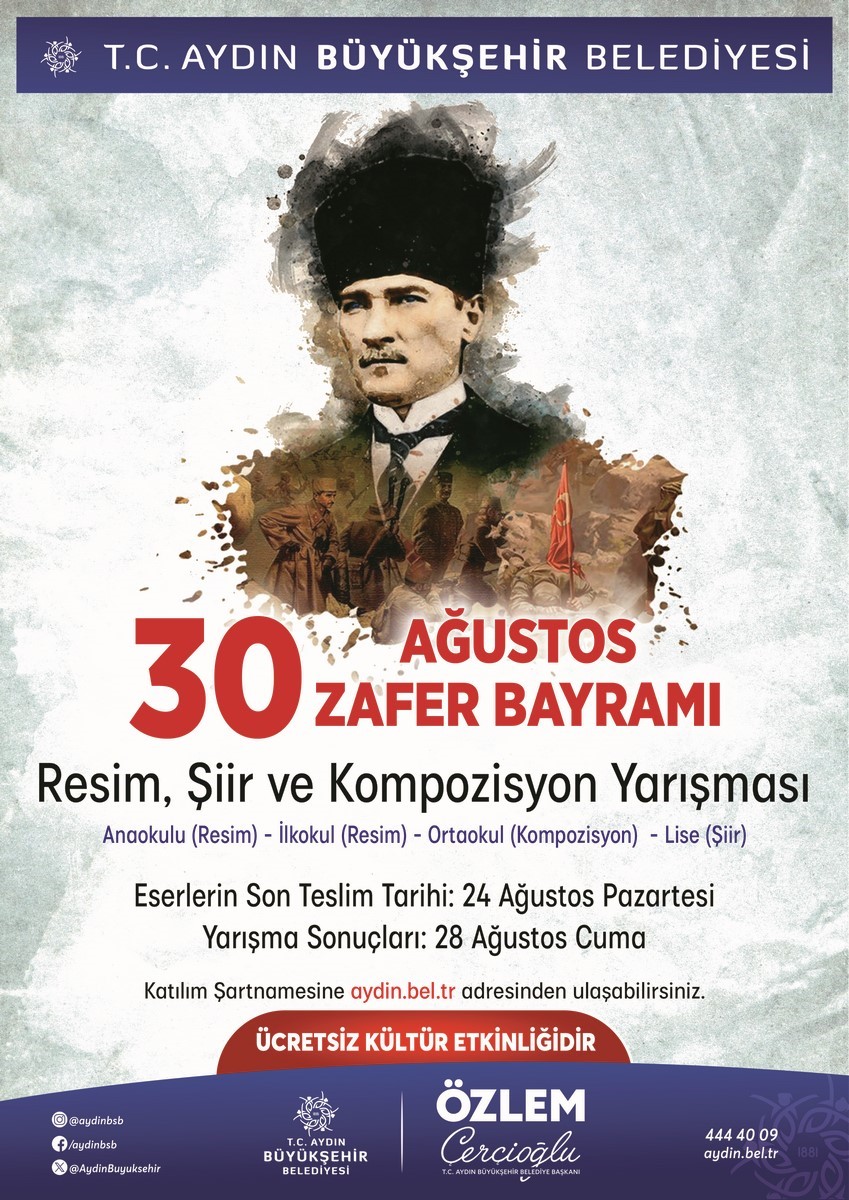 Aydın Büyükşehir Belediyesi’nden 30 Ağustos temalı yarışma
