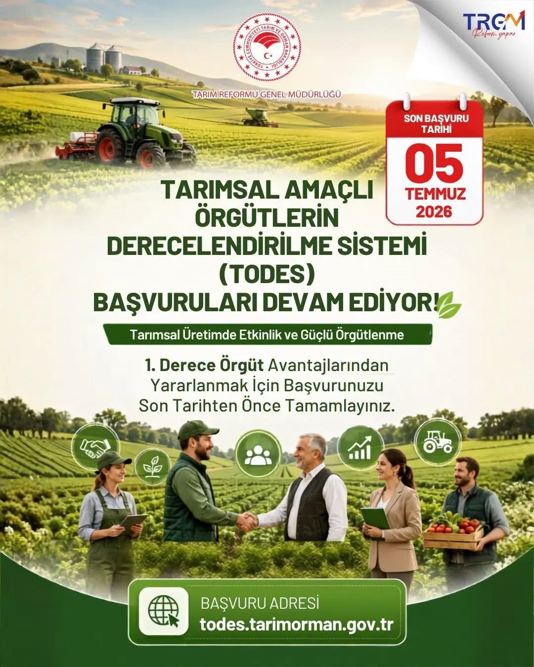 Aydın Tarım İl Müdürlüğü’nden TODES başvurusu uyarısı

