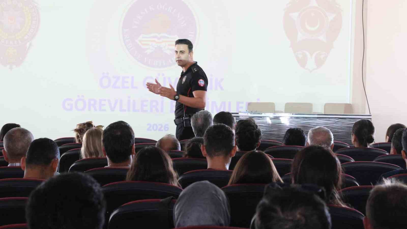 Aydın’da güvenlik personeline gelişim eğitimi
