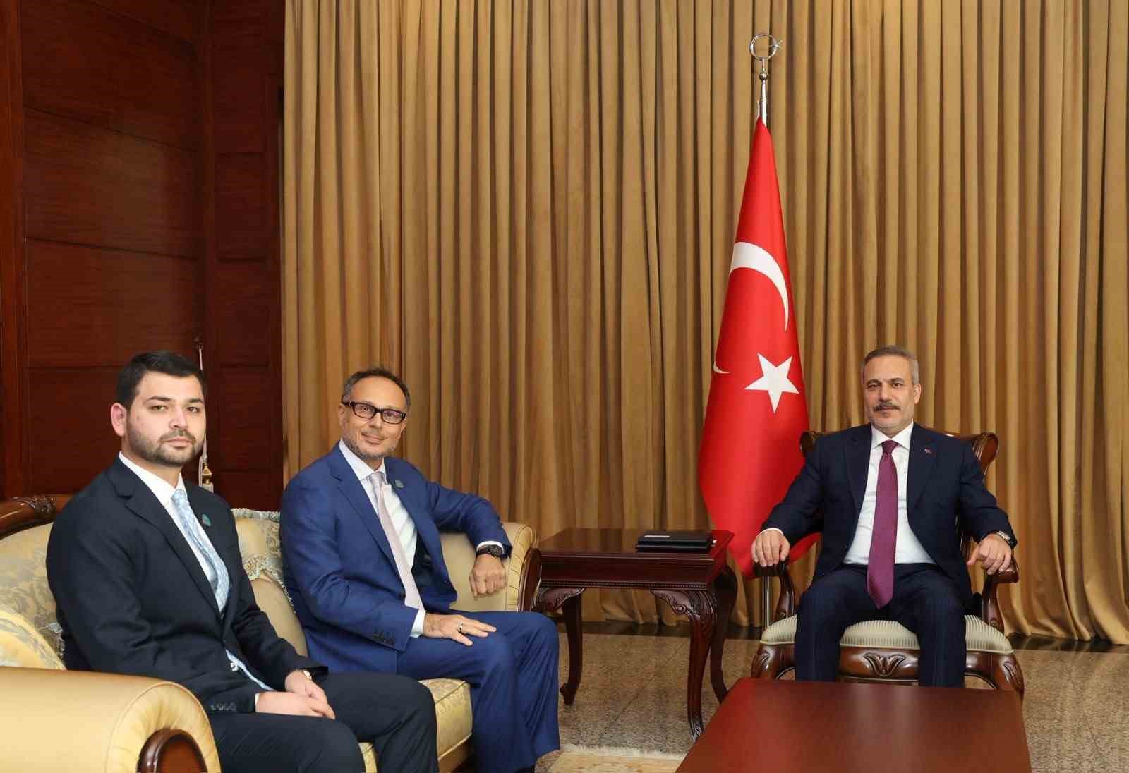 Bakan Fidan, TÜRKPA Genel Sekreteri Hasan ile görüştü

