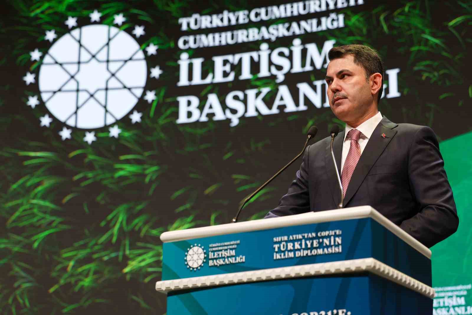 Bakan Kurum: "Ülkemizin barışçıl diplomasisi COP31’e ilham olacak"
