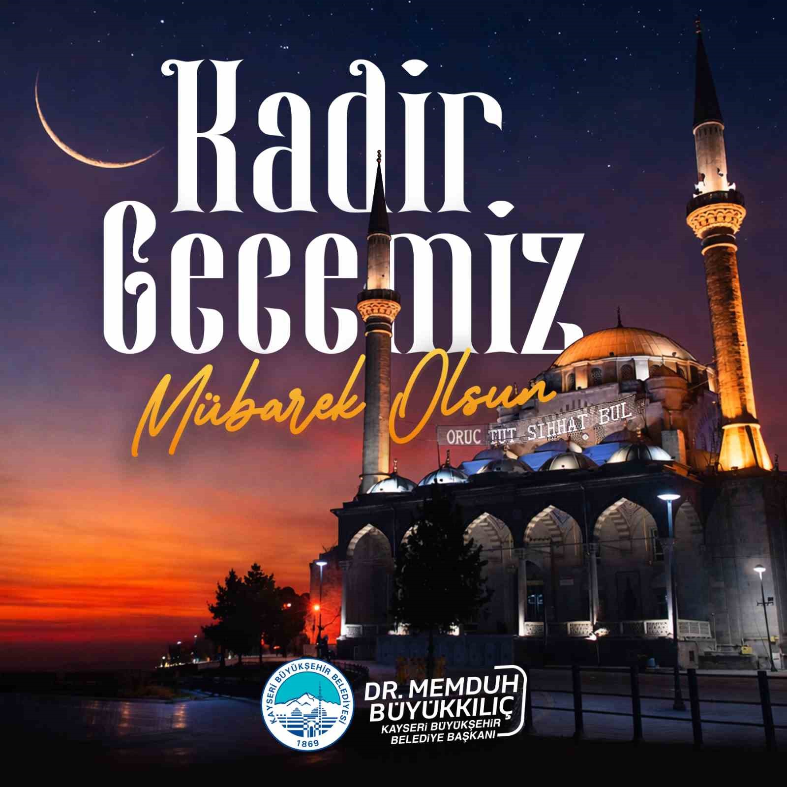 Başkan Büyükkılıç: "Birlik, beraberlik ve dayanışmamız için dua edelim"
