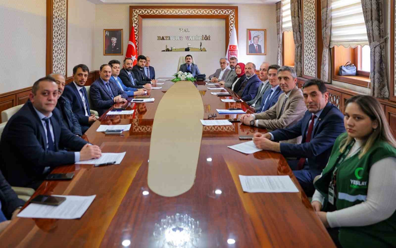 Bayburt’ta bağımlılıkla mücadele çalışmaları değerlendirildi
