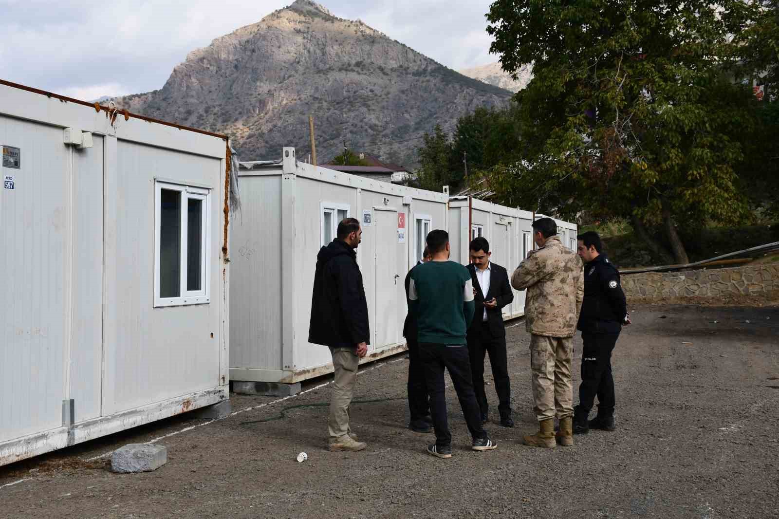 Beytüşşebap’ta konteyner kent kuruldu
