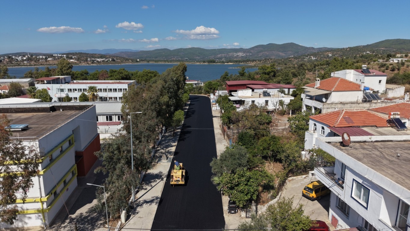 Bodrum’da asfalt çalışmaları devam ediyor
