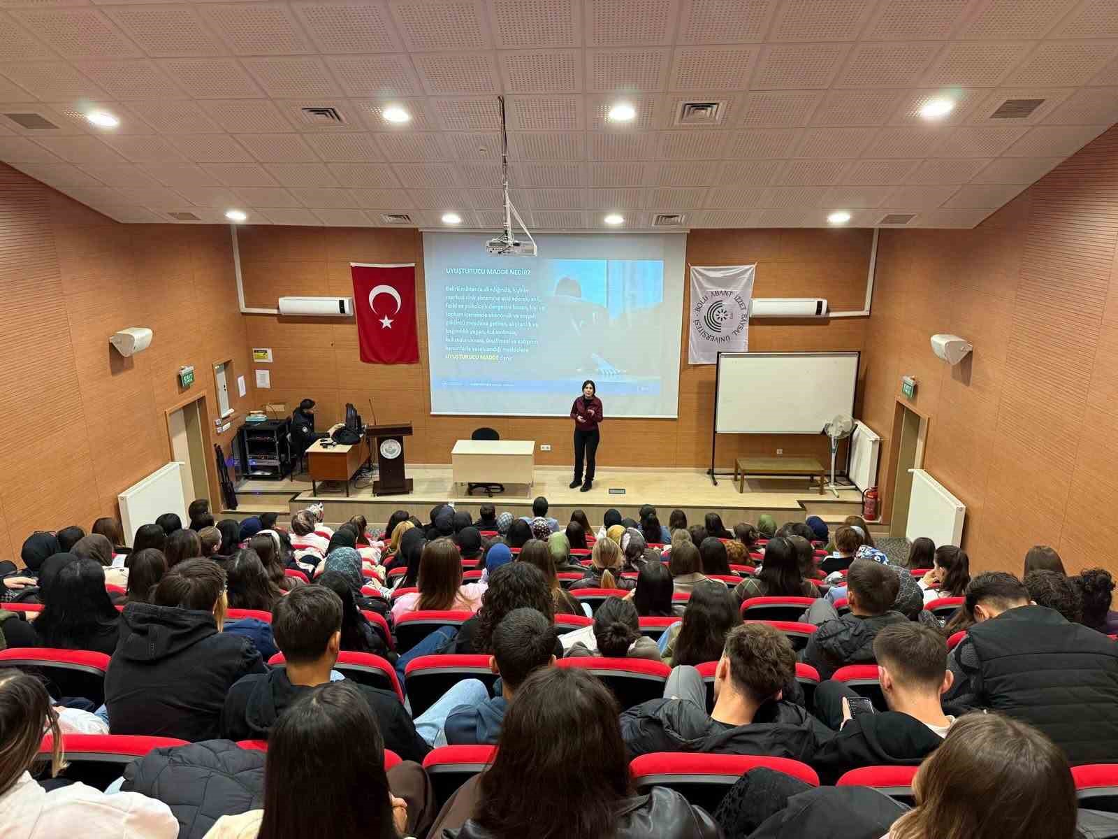 Bolu’da öğrencilere madde bağımlılığıyla mücadele eğitimi
