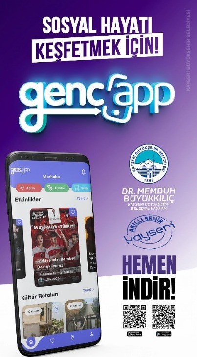Büyükşehir, GençApp ile Kayseri’nin sosyal hayatını dijitalleştirdi
