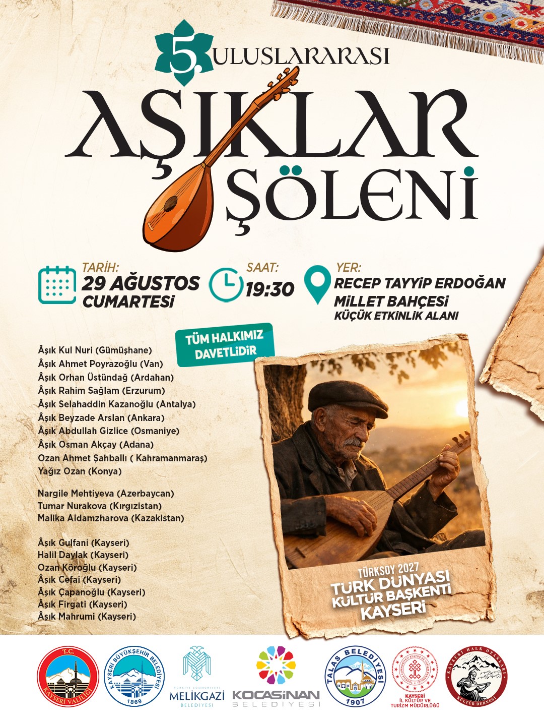 Büyükşehir ile Türk dünyasının aşık geleneği buluşuyor
