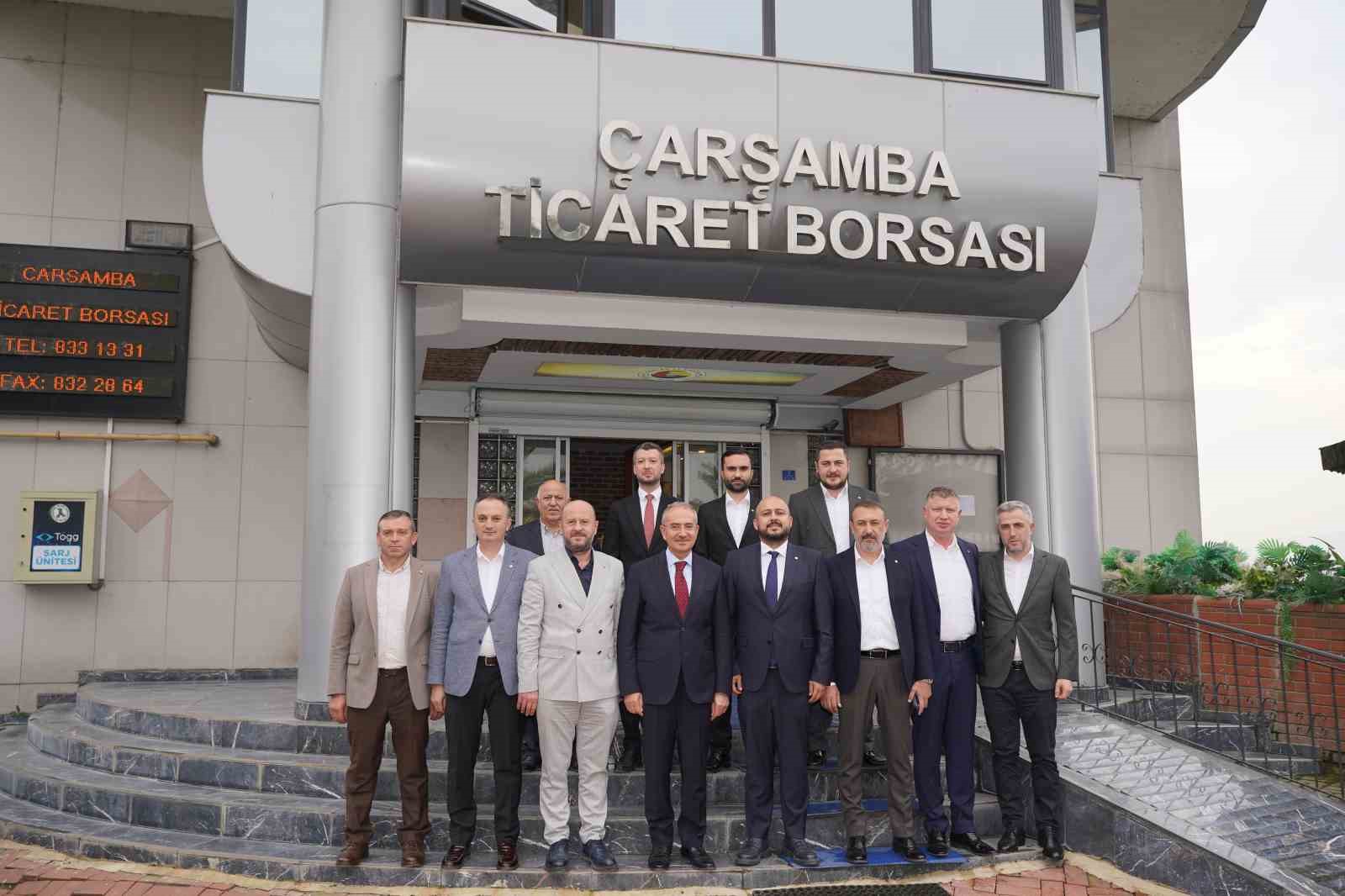 ÇTB Başkanı Yılmaz: "Ortak hedefimiz Çarşamba’nın üretim ve ticaret gücünü daha ileriye taşımak"
