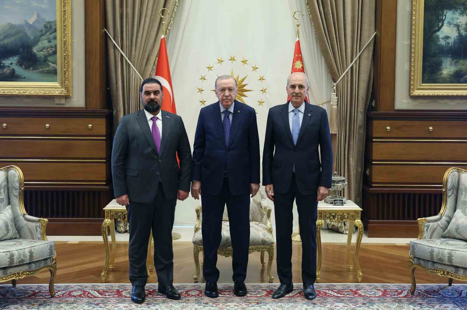 Cumhurbaşkanı Erdoğan, Irak Temsilciler Meclisi Başkanı Halbusi’yi kabul etti
