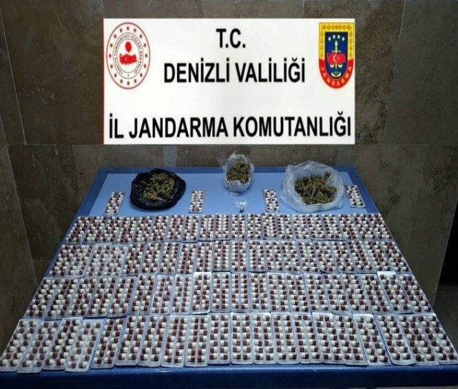 Denizli’nin iki ilçesinde düzenlenen uyuşturucu operasyonunda 2 şüpheli tutuklandı
