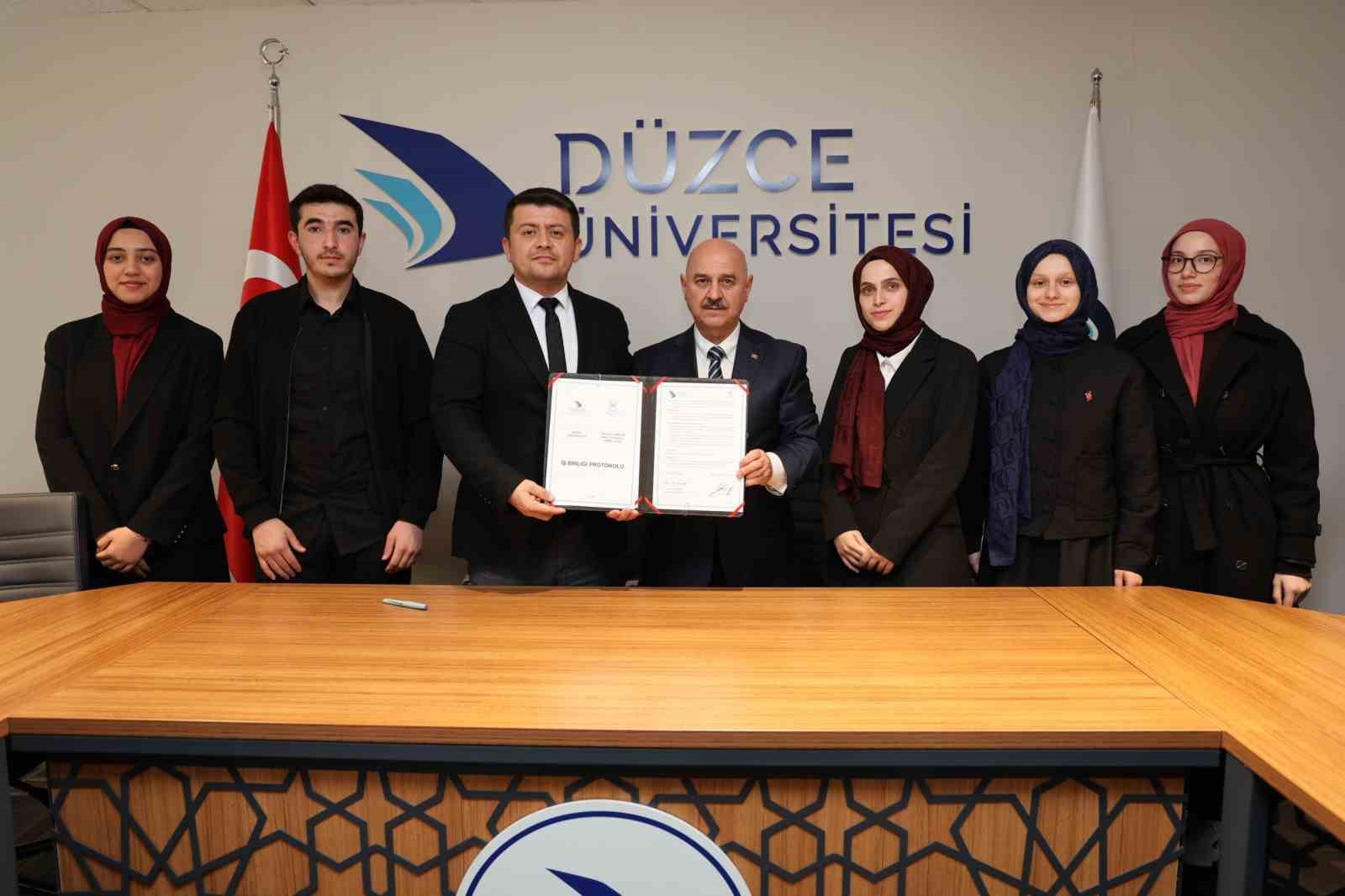 Düzce Üniversitesi TÜGVA ile iş birliği protokolü imzaladı
