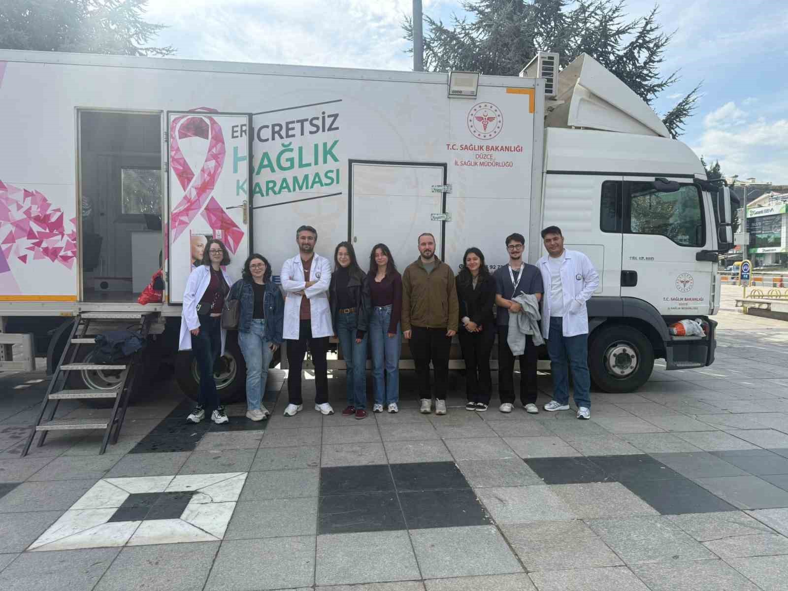 Düzce’de kadınlara ücretsiz kanser taraması yapıldı
