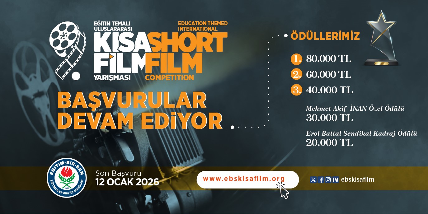 "Eğitim" temalı 9. Uluslararası Kısa Film Yarışması’na başvurular 12 Ocak’ta sona eriyor
