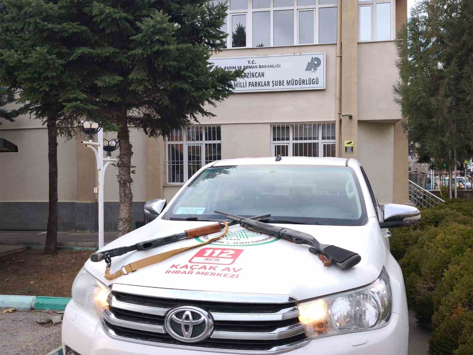 Erzincan’da yaban keçisi vuran 3 şahıs yakalandı
