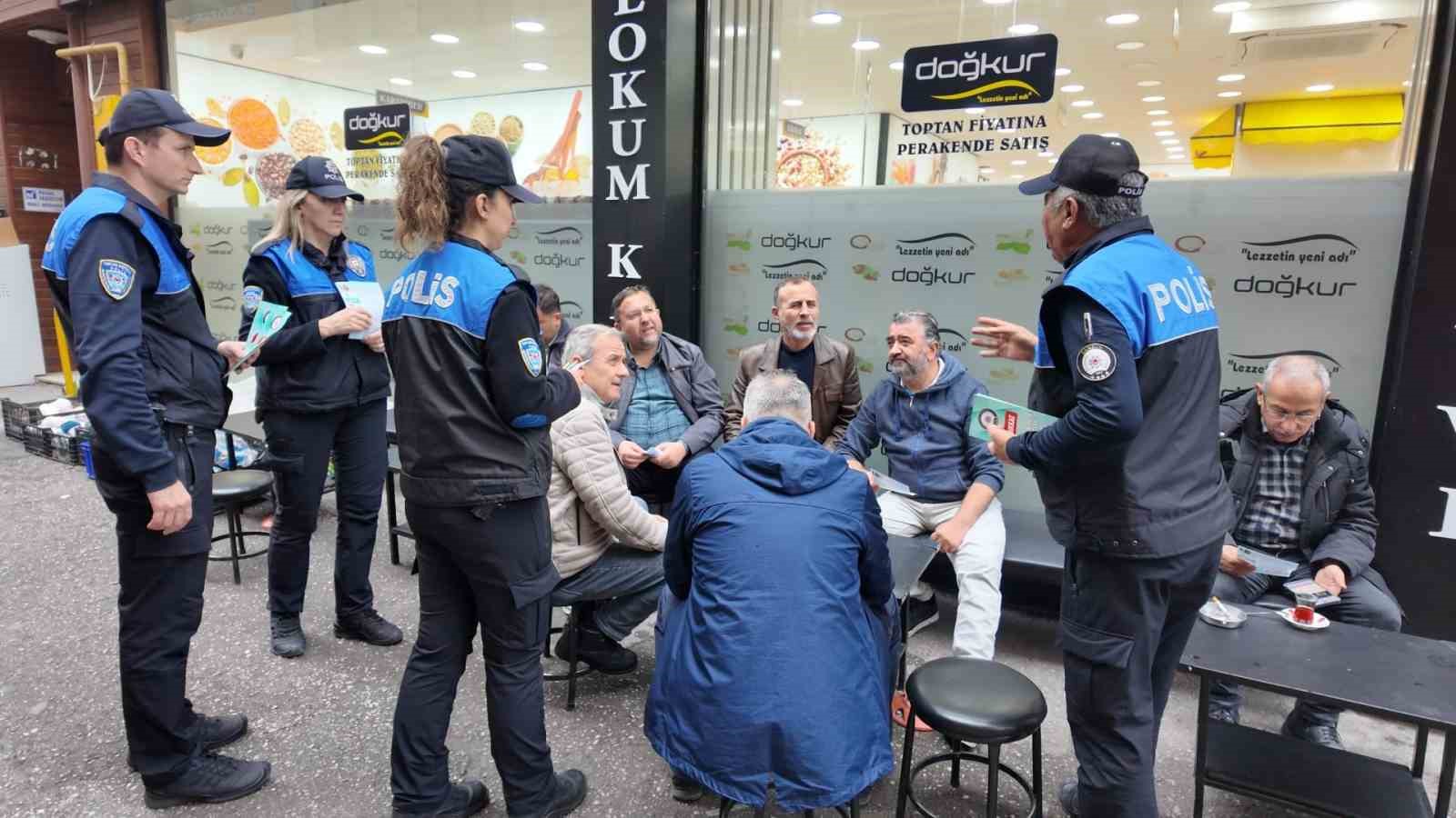 Esnaf ve vatandaşa güvenlik bilgilendirmesi

