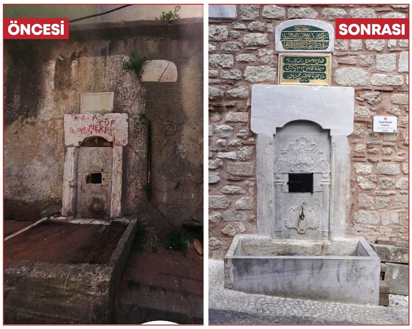 Fatih Belediyesi tarihî çeşmeleri birer birer ayağa kaldırıyor
