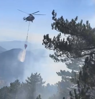 Fethiye’de orman yangını

