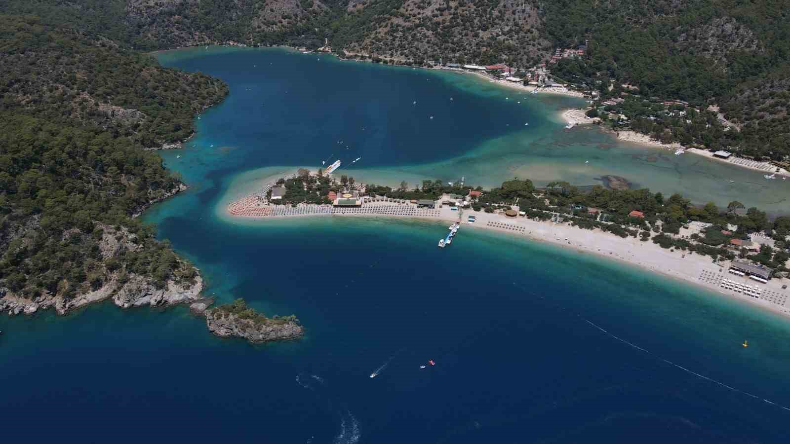 Fethiye’nin gözde plajına bayramda 18 bin 870 ziyaretçi
