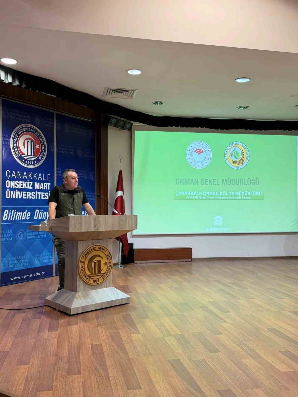 Gençlere yangın farkındalık eğitimi
