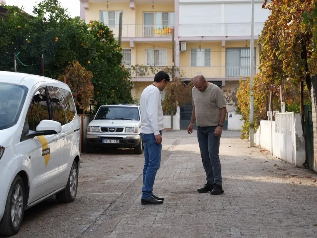 Germencik’te sokaklar yenileniyor
