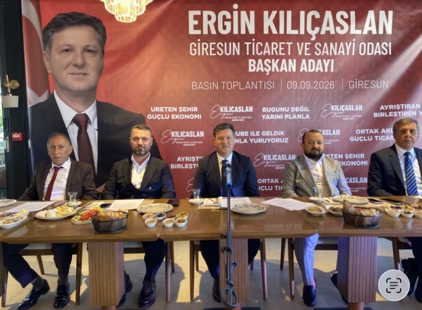 Giresunlu iş insanı Ergin Kılıçaslan GTSO Başkanlığı’na adaylığını açıkladı
