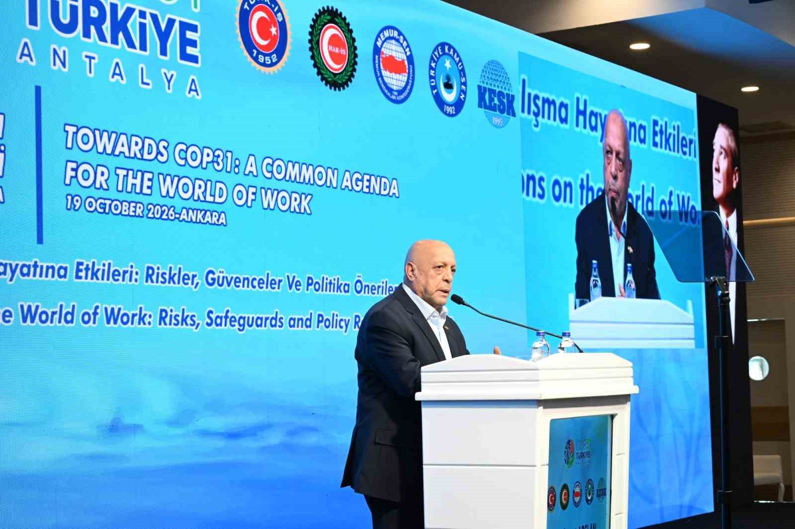 HAK-İŞ Genel Başkanı Arslan: "Dönüşümün maliyetinin çalışanlara ve emek hareketine yüklenmemesini istiyoruz"
