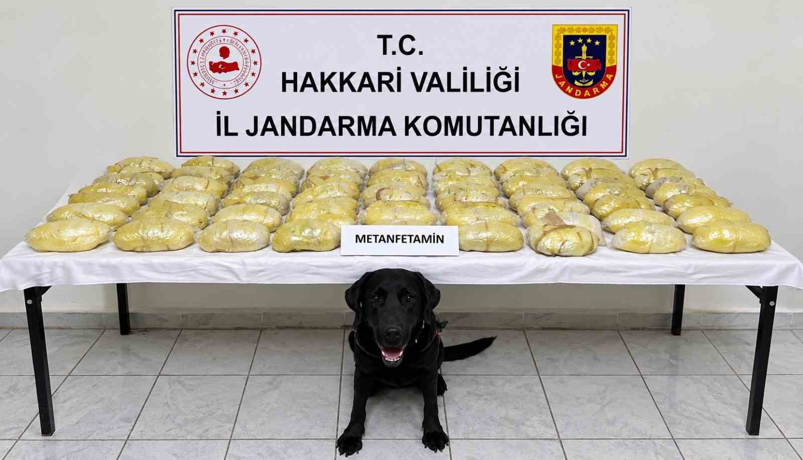 Hakkâri’de 21 kilo 700 gram metamfetamin ele geçirildi
