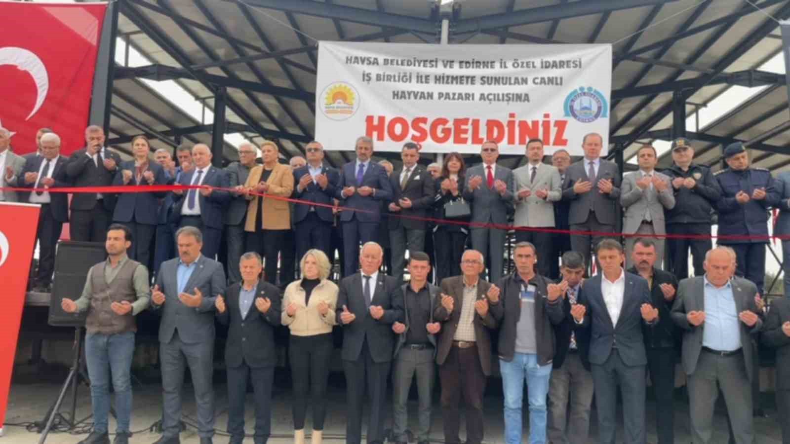 Havsa Modern Canlı Hayvan Pazarı hizmete açıldı
