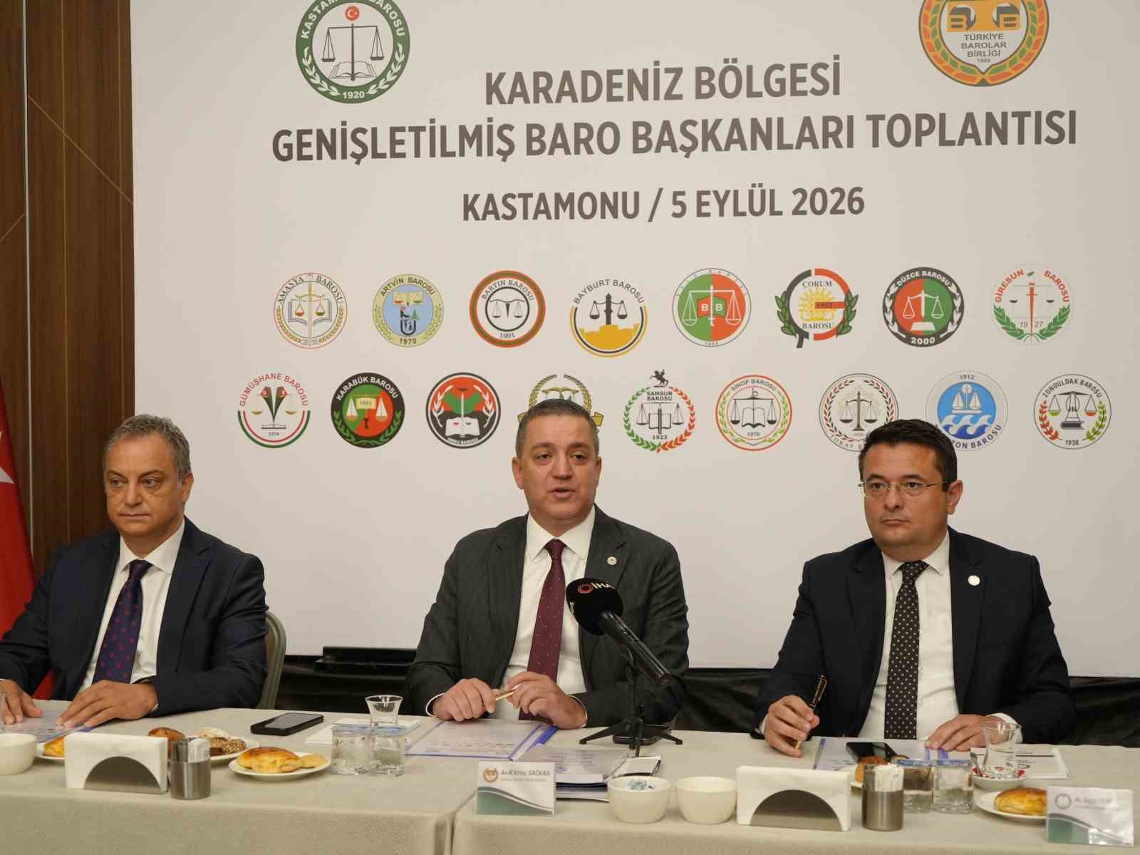 Karadeniz Bölgesi’nin baro başkanları Kastamonu’da buluştu
