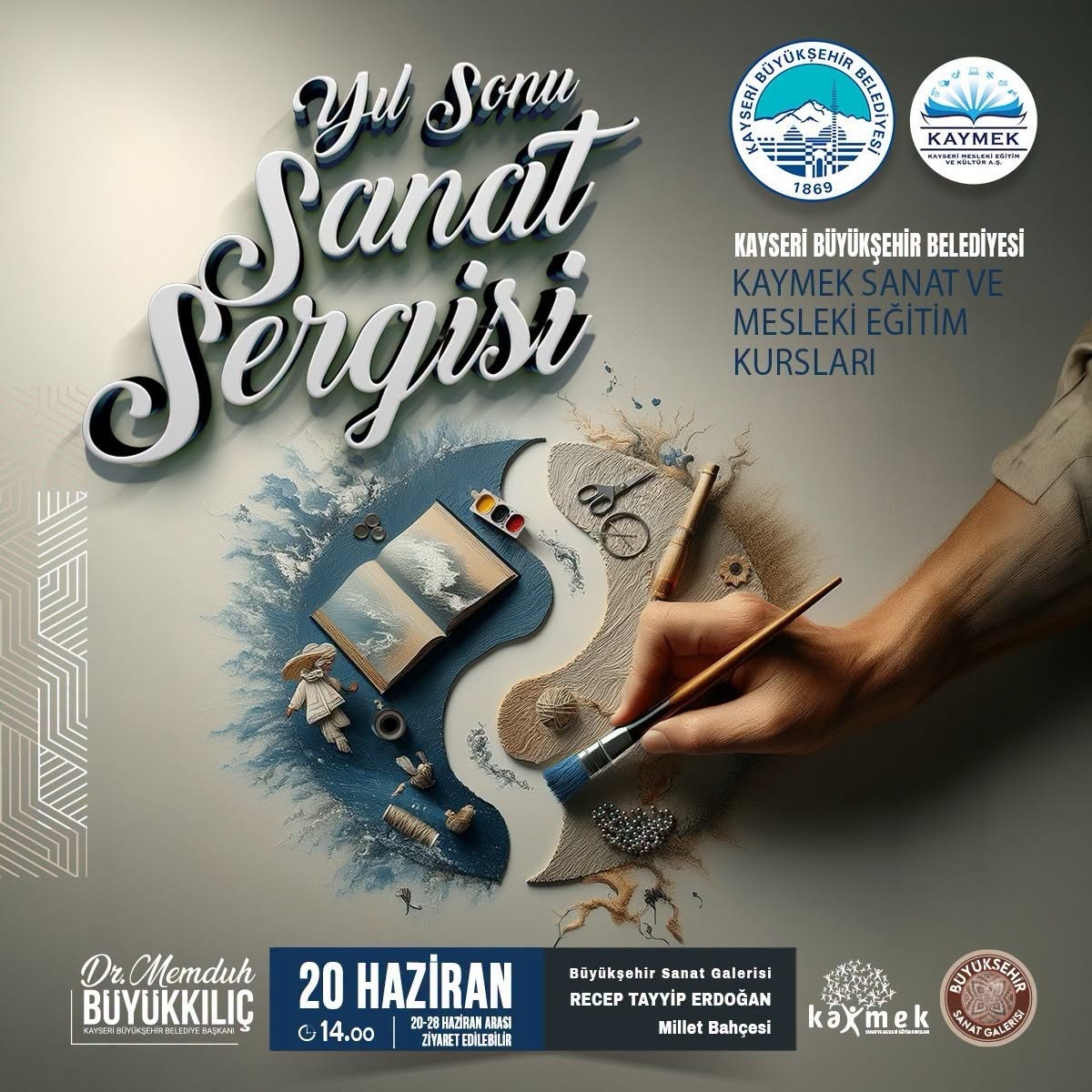 KAYMEK’ten bin 200’ü aşkın eserden oluşan yıl sonu sergisi
