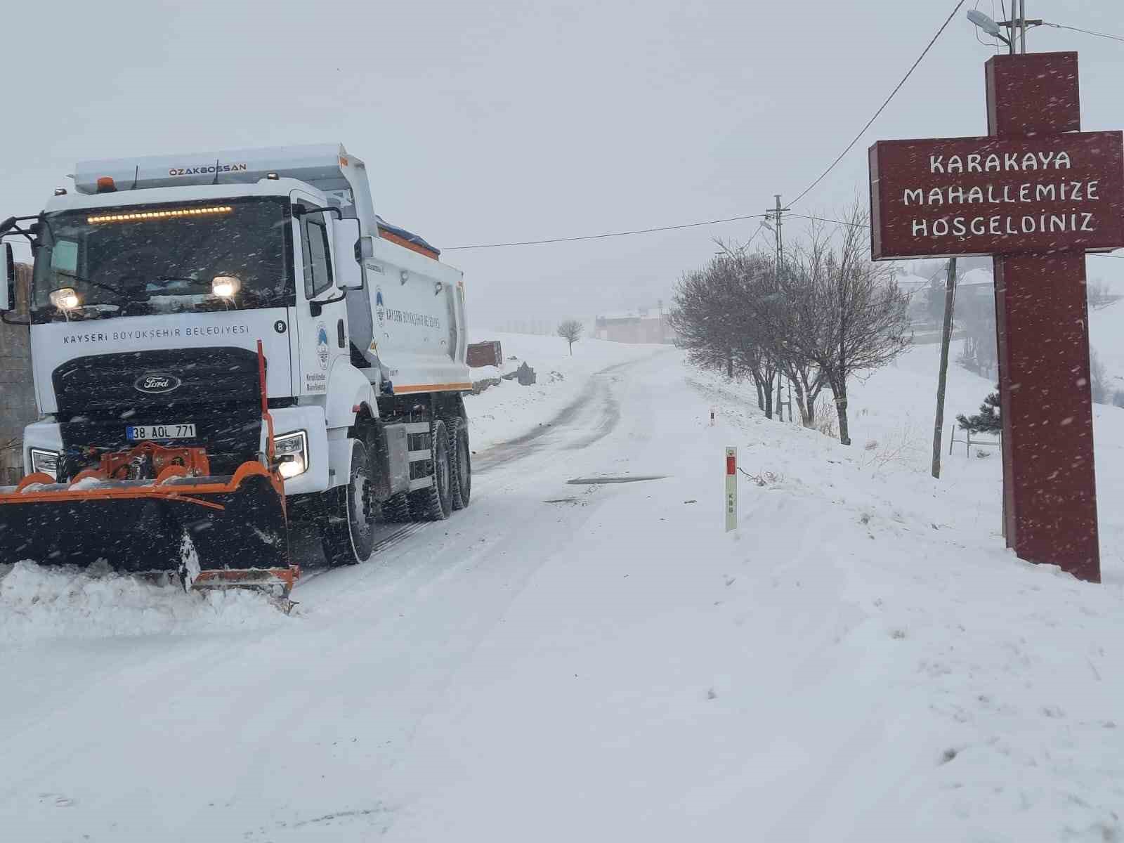 Kayseri’de ulaşıma kapalı yol yok
