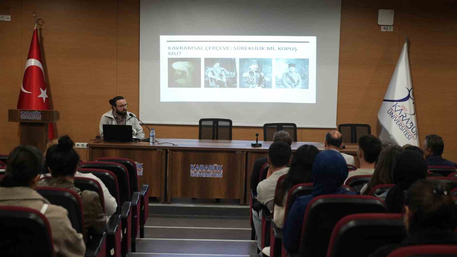 KBÜ’deki konferansta Osmanlı’dan Cumhuriyet’e uzanan süreç değerlendirildi
