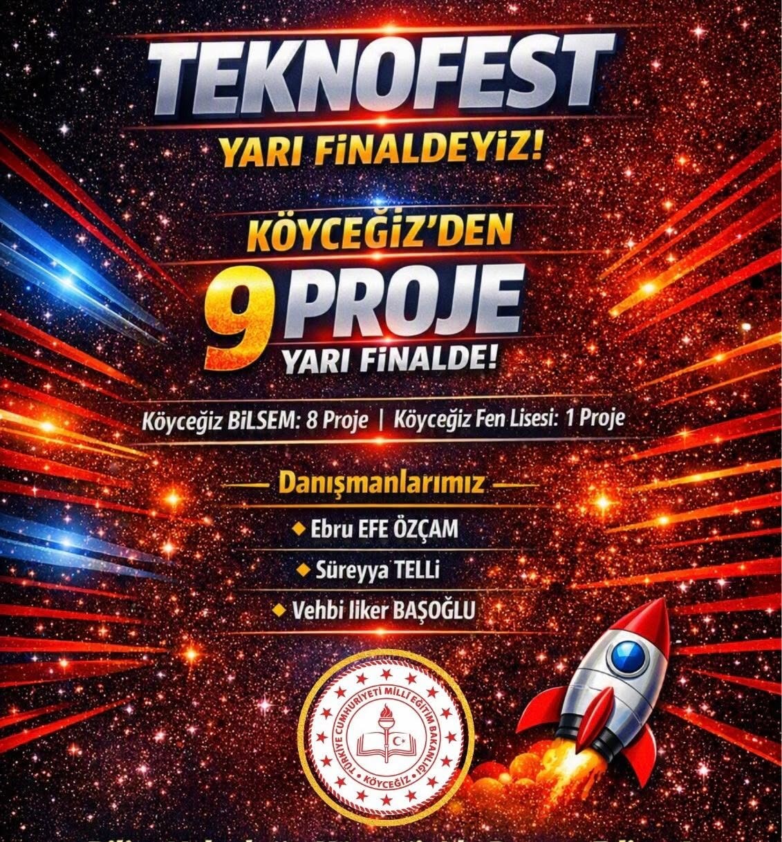 Köyceğiz’den TEKNOFEST 2026 Yarı Finallerine 9 proje
