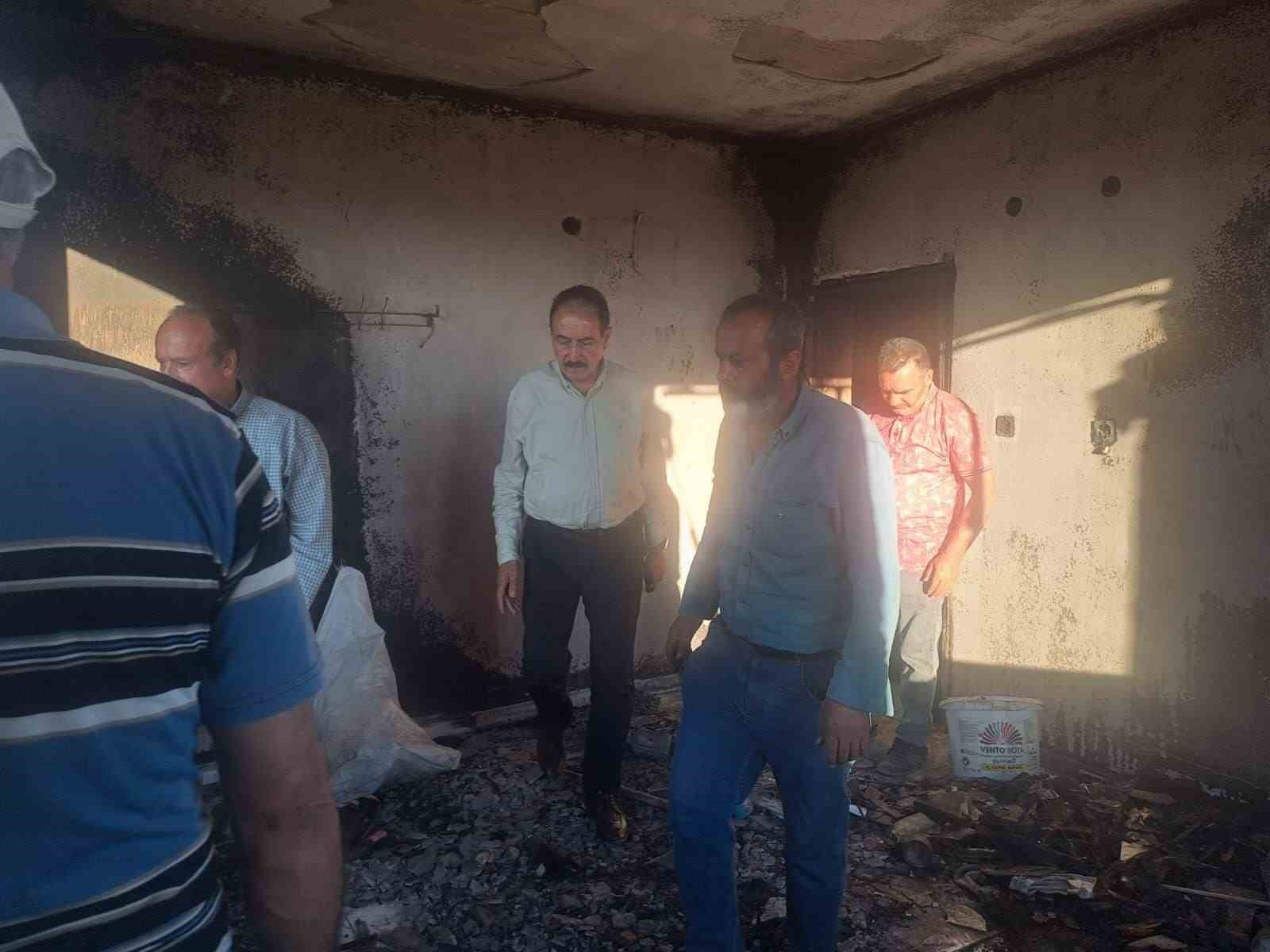 MESOB Başkanı Şevket Keskin’den yangınzede esnafa ziyaret
