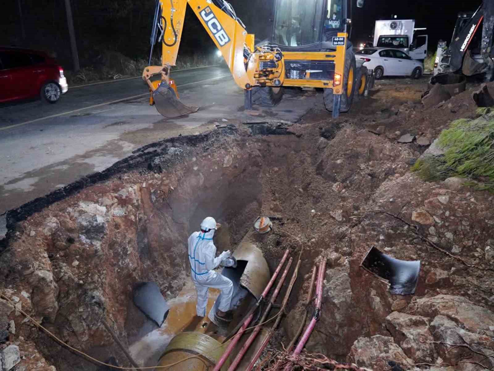 MUSKİ’den Bodrum su isale hattındaki patlama hakkında açıklama
