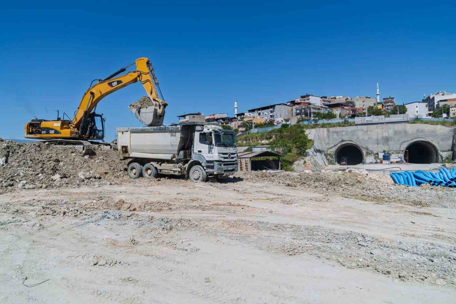 Onat Tüneli’nde çalışmalar sürüyor
