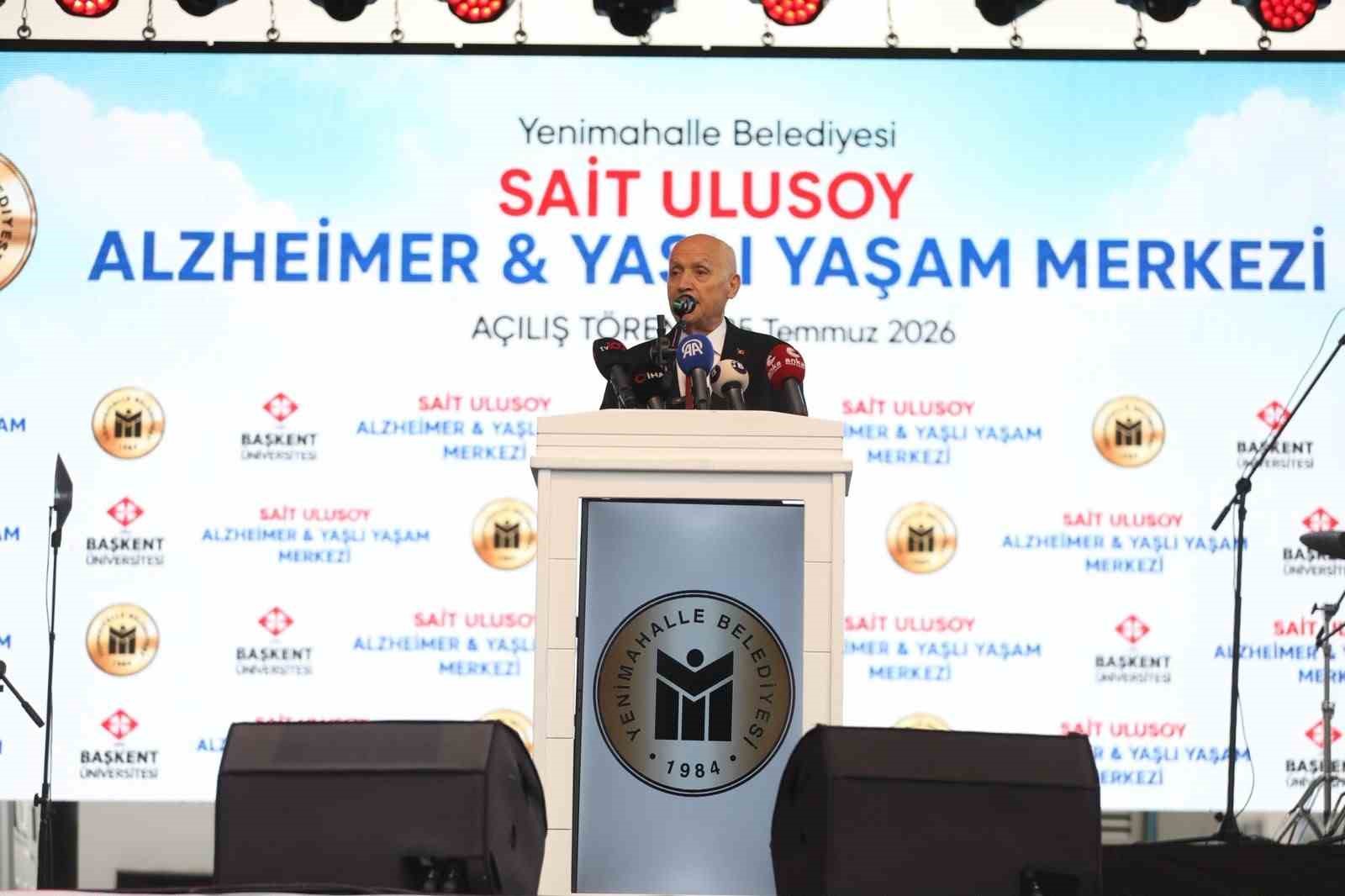 Sait Ulusoy Alzheimer ve Yaşlı Yaşam Merkezi hizmete açıldı
