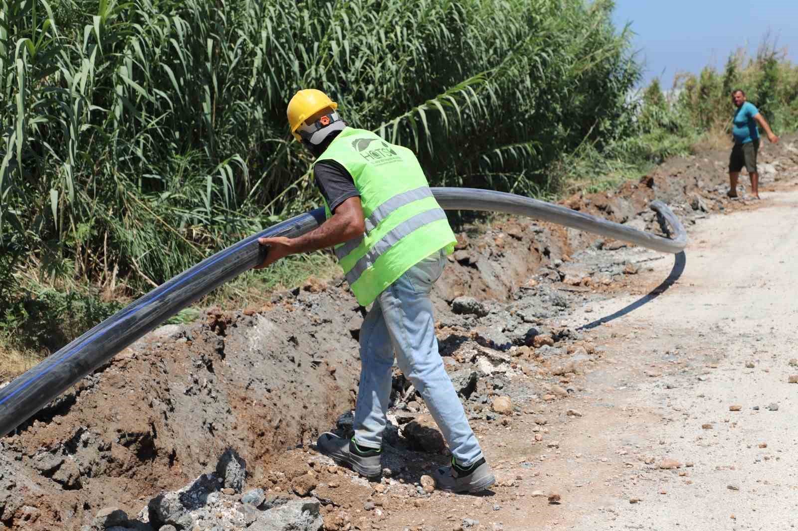 Samandağ Tekebaşı içme suyu projesinde sona gelindi

