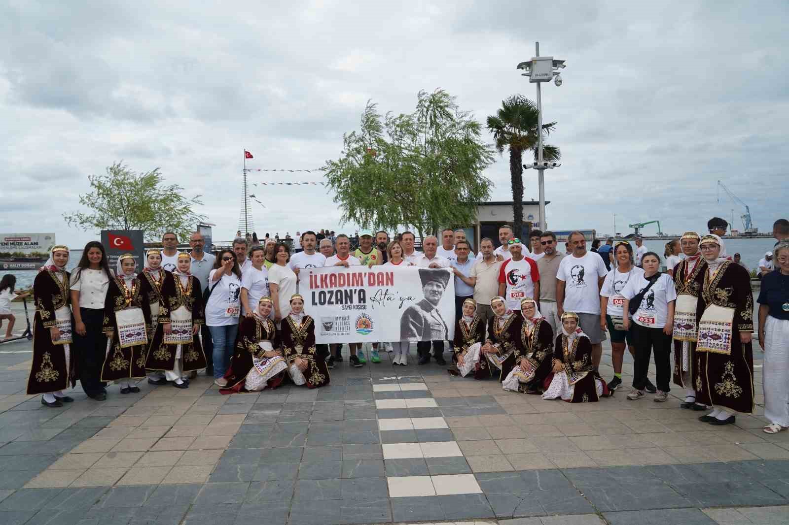 Samsun’da Lozan’ın 103. yılında Ata’ya Saygı Koşusu düzenlendi
