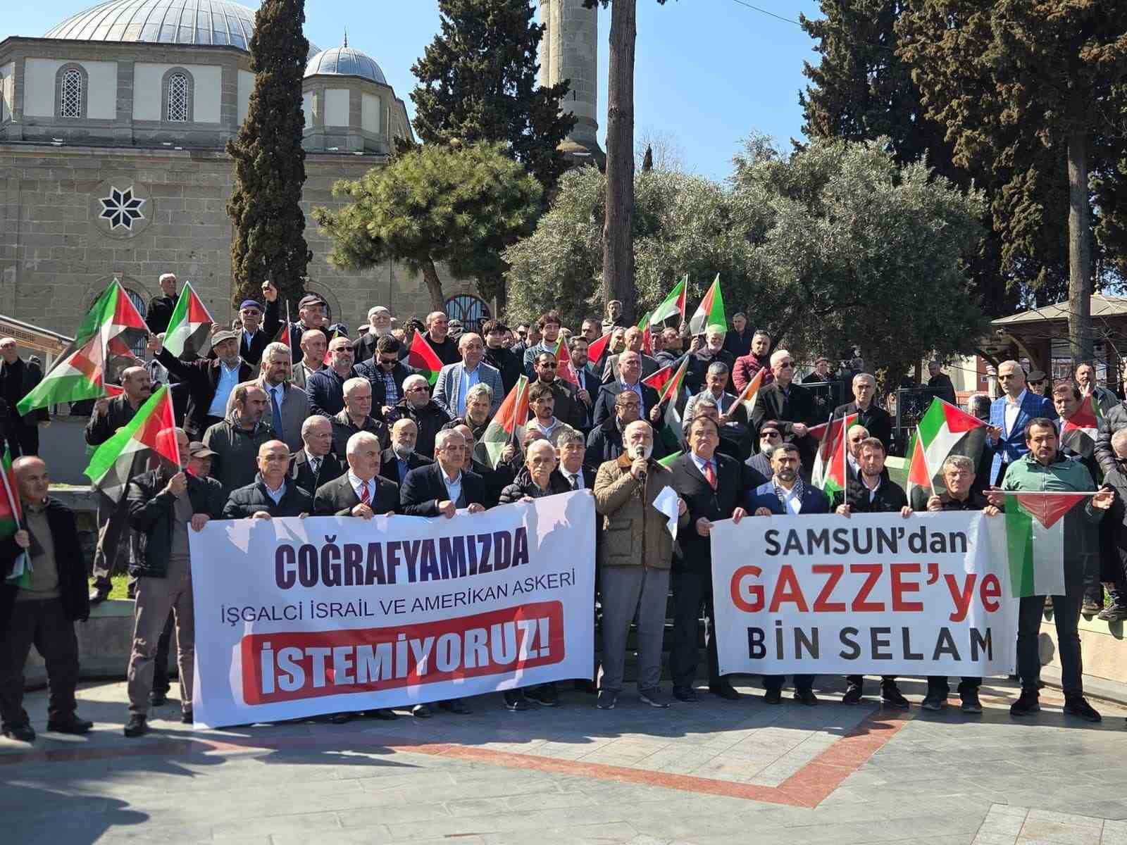 Samsun’dan Gazze’ye bin selam
