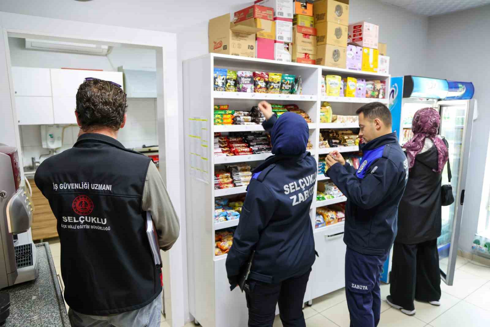 Selçuklu’da okul kantinlerine denetimler sürüyor
