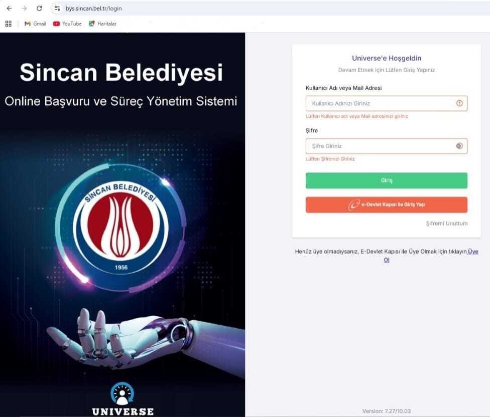 Sincan’da dijital dönüşüm: Başvurular bir tık uzakta
