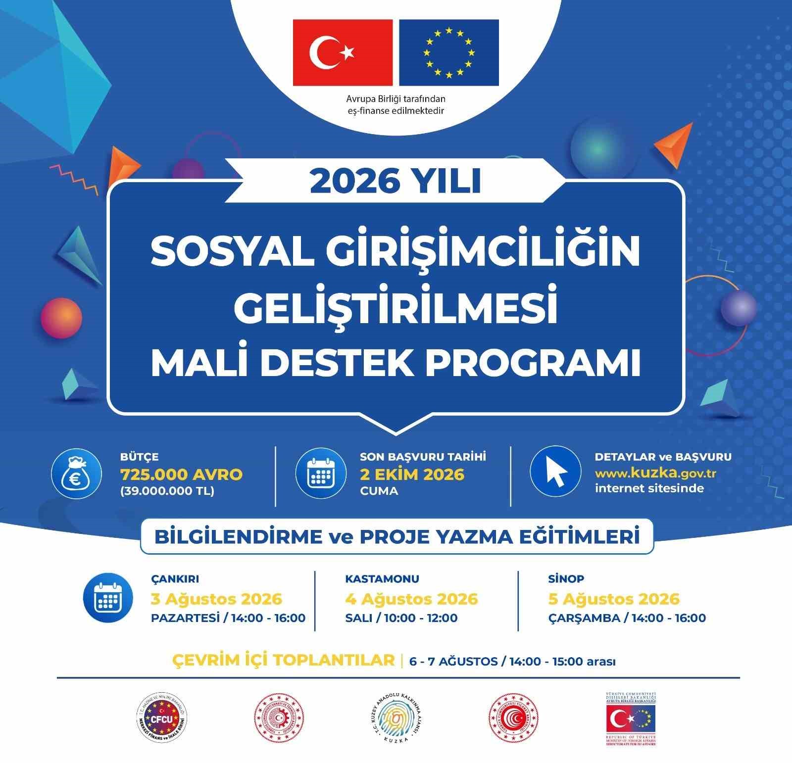 Sosyal girişimcilik programı için bilgilendirme ve eğitim toplantıları başlıyor
