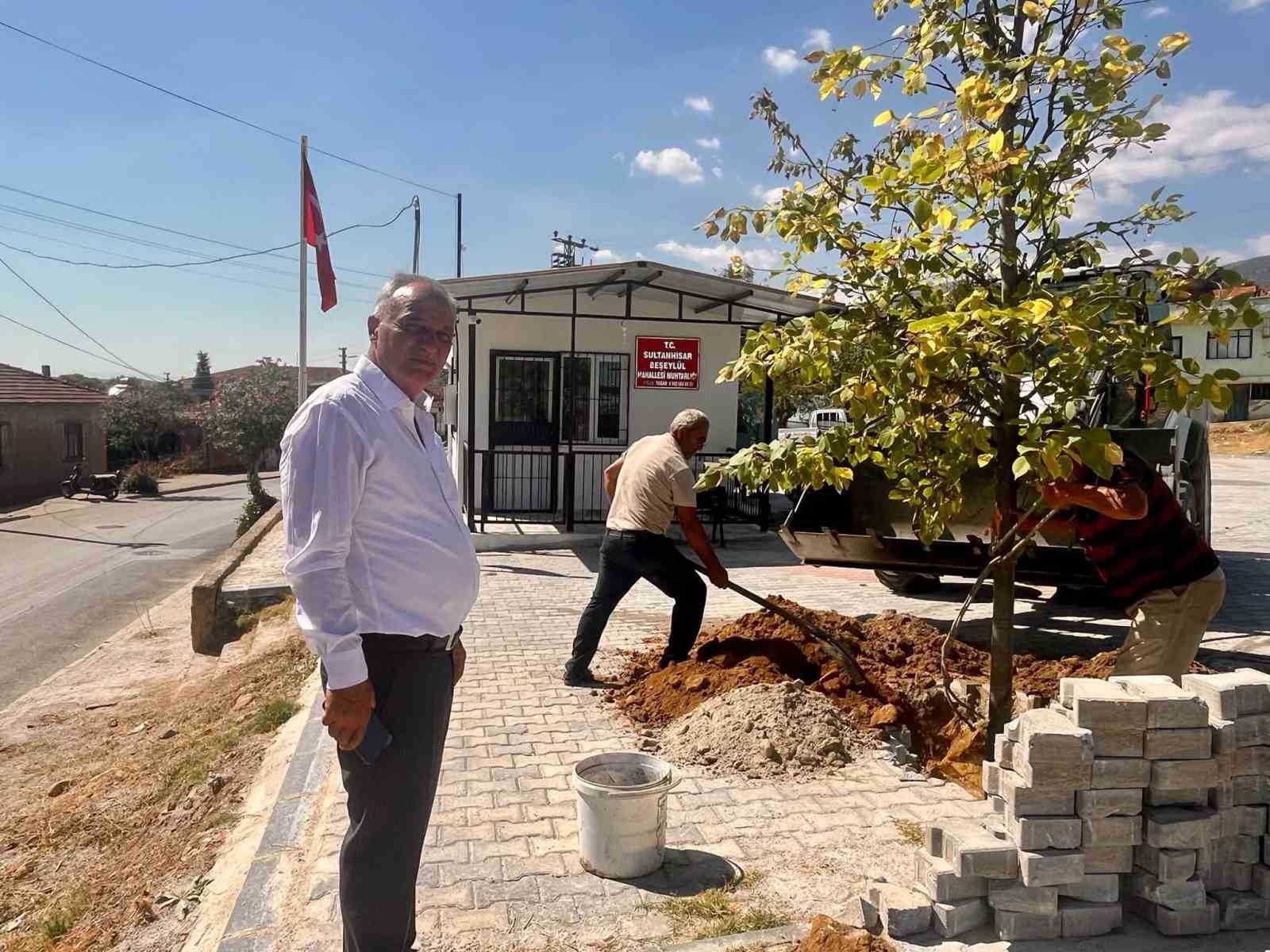 Sultanhisar’da ağaçlandırma çalışmaları sürüyor
